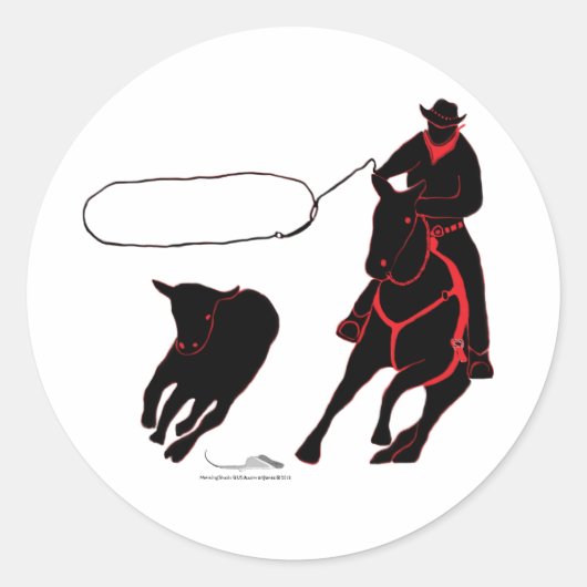 touwwerk ronde sticker (Voorkant)
