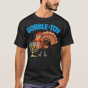 Tov Chanoeka Thanksgiving Vakantie Joodse Joden Fu T-shirt