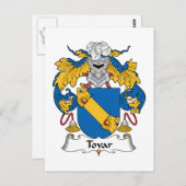 Tovar Family Crest Briefkaart (Voorkant / Achterkant)
