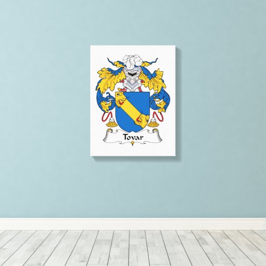 Tovar Family Crest Canvas Afdruk (Insitu (Houten vloer))