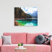 Tovel Lake Canvas Afdruk (Insitu (Woonkamer))