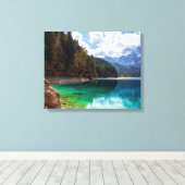 Tovel Lake Canvas Afdruk (Insitu (Houten vloer))