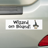 Tovenaar aan boord! bumpersticker (Op auto)