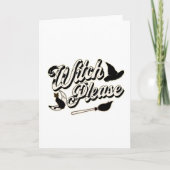 Tovenaar alsjeblieft,  Halloween Grappig Kaart (Voorkant)