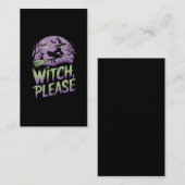Tovenaar alsjeblieft | Halloweenfestival Visitekaartje (Voorkant / Achterkant)
