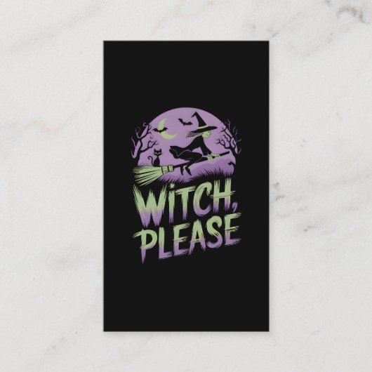 Tovenaar alsjeblieft | Halloweenfestival Visitekaartje (Voorkant)