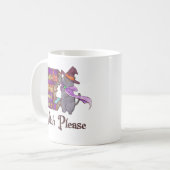 Tovenaar Alsjeblieft - Witch Black Cat Koffiemok (Voorkant links)