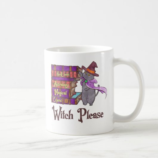 Tovenaar Alsjeblieft - Witch Black Cat Koffiemok (Rechts)