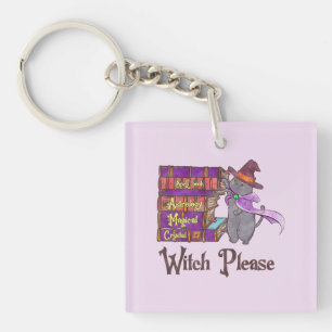 Tovenaar Alsjeblieft - Witch Black Cat Sleutelhanger
