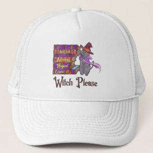 Tovenaar Alsjeblieft - Witch Black Cat Trucker Pet