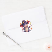 Tovenaar Axolotl Ronde Sticker (Envelop)
