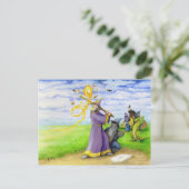 Tovenaar bij Bat Briefkaart (Staand voorkant)