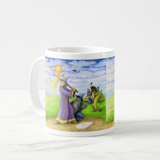 Tovenaar bij Bat Koffiemok (Voorkant links)