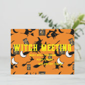 Tovenaar blackcat maan bloomstick kaart (Staand voorkant)