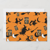 Tovenaar blackcat maan bloomstick kaart (Achterkant)