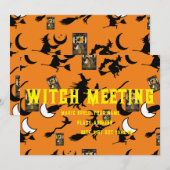 Tovenaar blackcat maan bloomstick kaart (Voorkant / Achterkant)