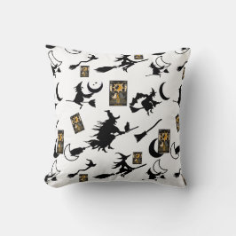 Tovenaar blackcat maan bloomstick kussen