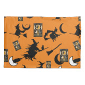 Tovenaar blackcat maan bloomstick kussensloop (Achterkant-Links)