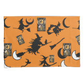 Tovenaar blackcat maan bloomstick kussensloop (Voorkant-Rechts)