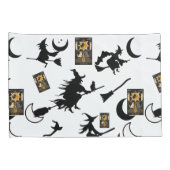 Tovenaar blackcat maan bloomstick kussensloop (Achterkant-Rechts)
