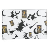 Tovenaar blackcat maan bloomstick kussensloop (Voorkant-Rechts)