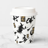 Tovenaar blackcat maan bloomstick papieren bekers (Voorkant)