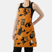 Tovenaar blackcat maan bloomstick schort (Insitu)