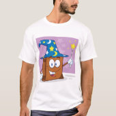 Tovenaar Boek Mannen T-shirt (Voorkant)