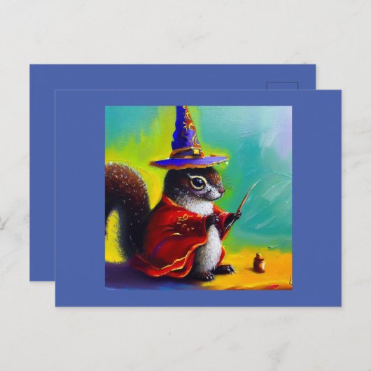 tovenaar briefkaart (Voorkant / Achterkant)