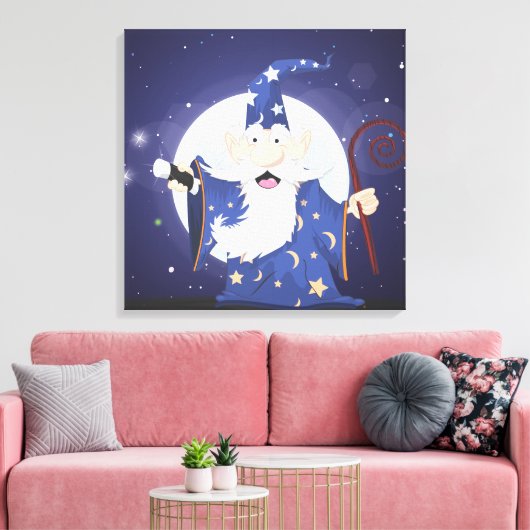 Tovenaar Canvas Afdruk (Insitu (Woonkamer))