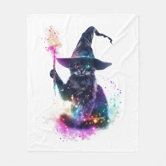 Tovenaar Cat Magic Fleece Deken (Voorkant)