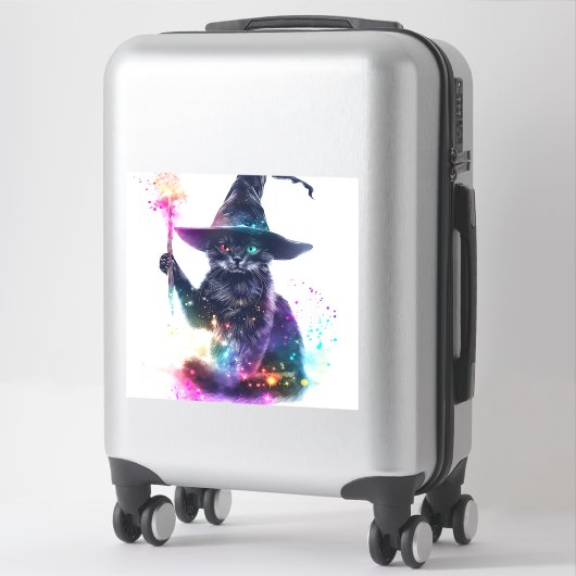Tovenaar Cat Magic Sticker (Koffer)