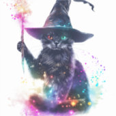 Tovenaar Cat Magic Sticker (Voorkant)