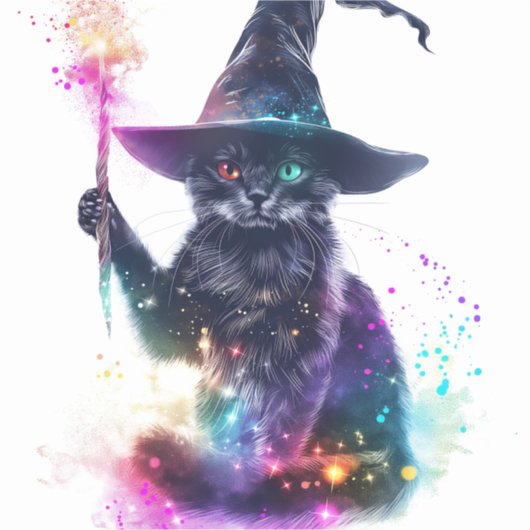 Tovenaar Cat Magic Sticker (Voorkant)