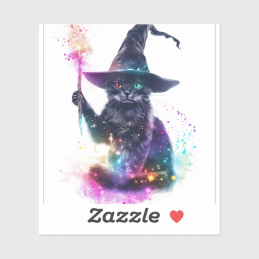 Tovenaar Cat Magic Sticker (Vel)