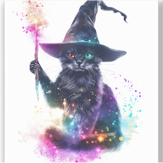 Tovenaar Cat Magic Sticker (Voorkant)