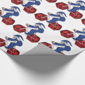 Tovenaar die bike met 20 gesteunde ijskop bepaalt cadeaupapier (Hoek)