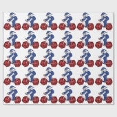 Tovenaar die bike met 20 gesteunde ijskop bepaalt cadeaupapier (Vlak)