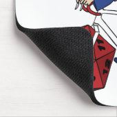 Tovenaar die bike met 20 gesteunde ijskop bepaalt muismat (Hoek)