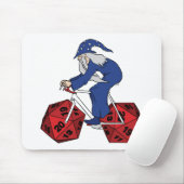 Tovenaar die bike met 20 gesteunde ijskop bepaalt muismat (Met muis)