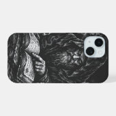 Tovenaar die het Grimoire bestudeert — door BurnsI iPhone 15 Case (Achterkant horizontaal)