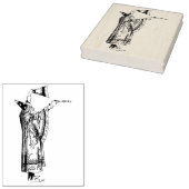  tovenaar die Magic Rubber Art Stamp bevat Rubberstempel (Gestempeld)