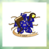 Tovenaar Dobbelsteen Ontwerp Raamsticker (Vel 3)
