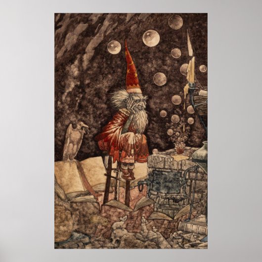 Tovenaar door Charles Folkard Poster (Voorkant)