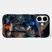 Tovenaar eenogige kat met bier Case-Mate iPhone case (Achterkant (horizontaal))