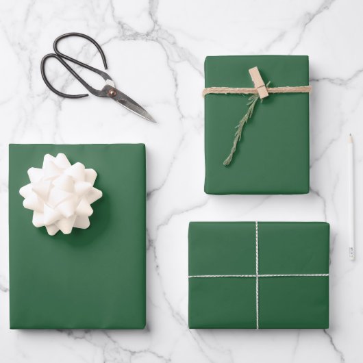 Tovenaar Effen Groen Inpakpapier Vel (Voorkant)