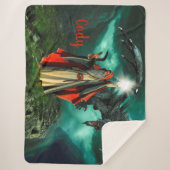 Tovenaar en draak sherpa deken (Voorkant)