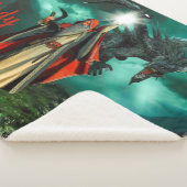 Tovenaar en draak sherpa deken (3/4)