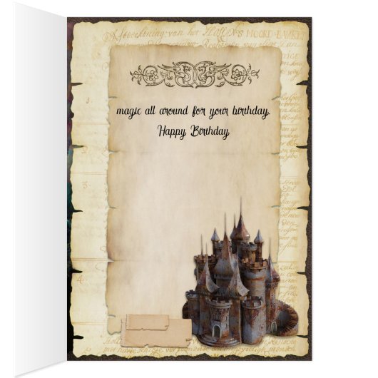 Tovenaar en Dragon Verjaardag (Binnen (Rechts))