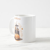 Tovenaar en zijn pompoen: Halloween gepersonalisee Koffiemok (Voorkant links)